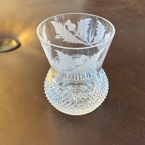 Edinburgh crystal Thistle whisky tumbler